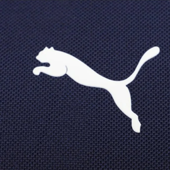 Puma Navy Blue And White Short Sleeve Golf Polo Shirt Size S